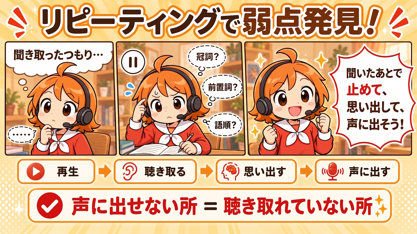 リピーティングで弱点発見