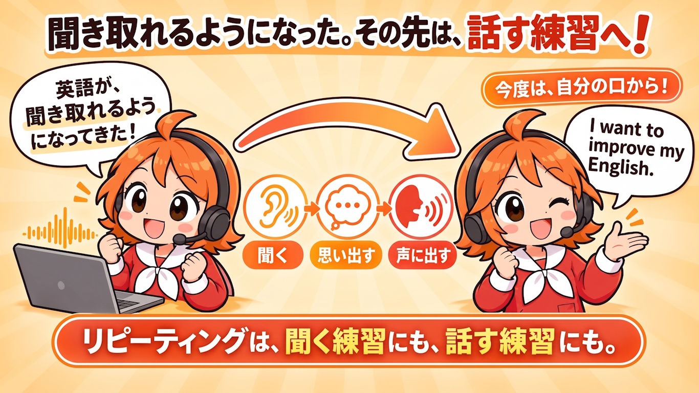 リスニングだけではなくスピーキングにも効果的な学習法