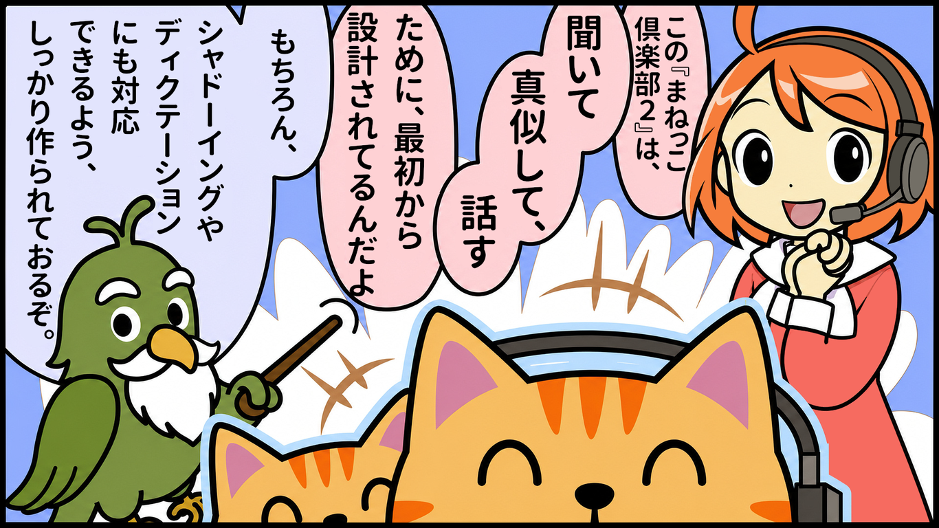 まねっこ倶楽部 設計方針
