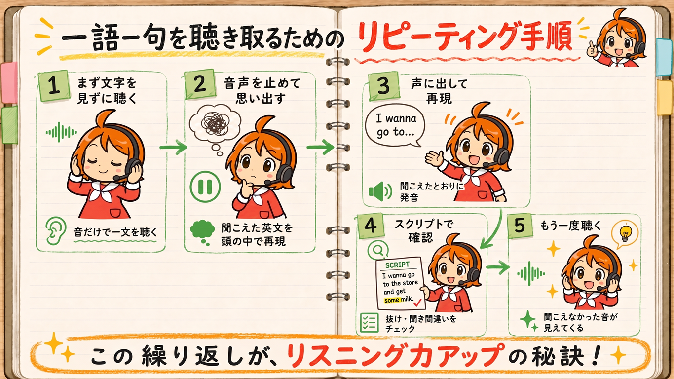 リピーティングの流れ
